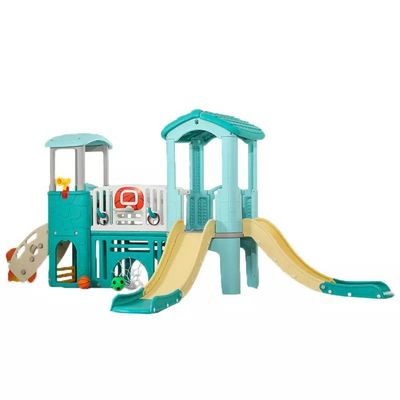 MYTS Indoor and outdoor Multiplay Airplane Activity Tower with 2 slides for kids 